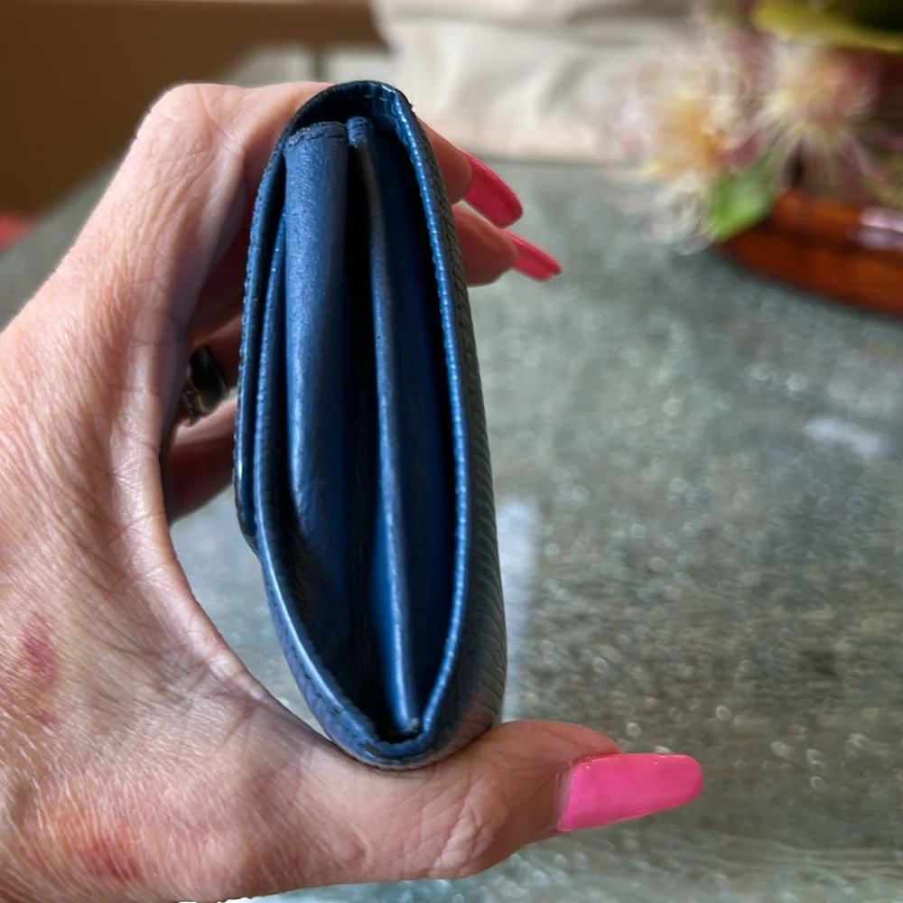 LOUIS VUITTON TOLEDO BLUE EPI WALLET GUC